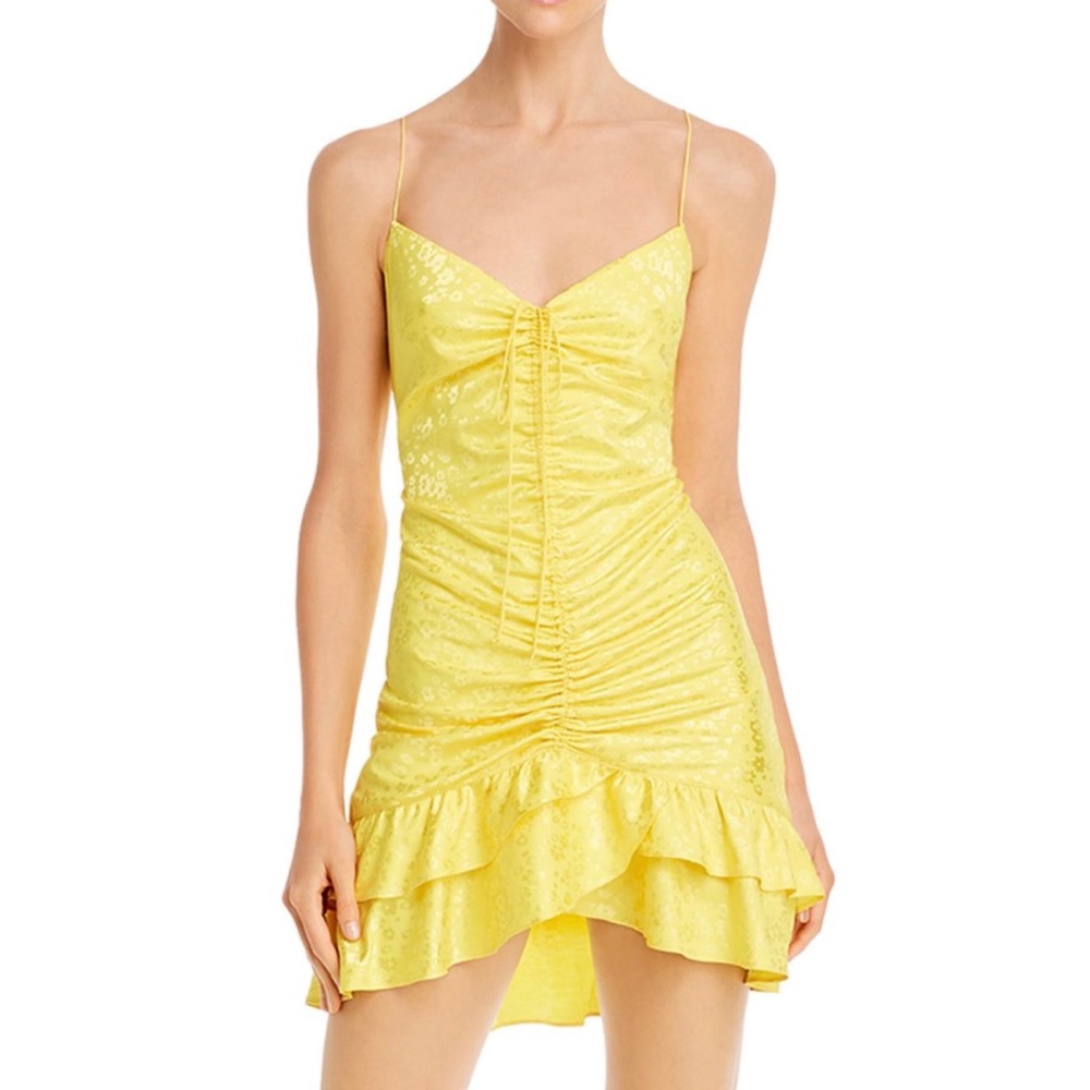 For love and lemons Fiji shirred mini dress S